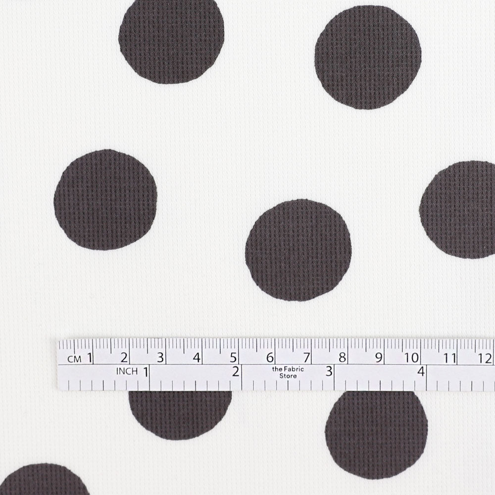 Big Spot Stretch Cotton - Charcoal