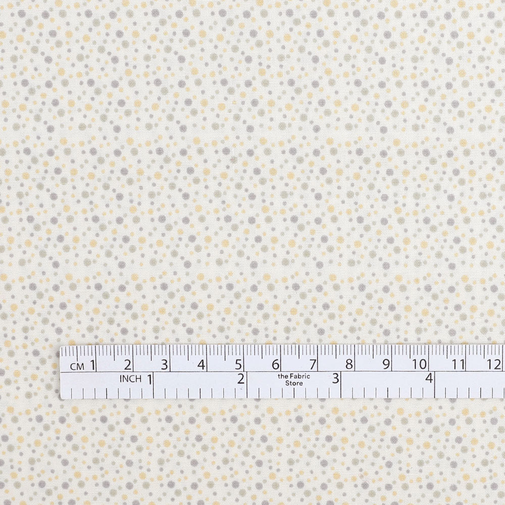 Optical Dot Cotton Poplin - Yellow Mix
