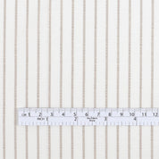 Music Stripe Slubby Cotton / Poly - Beige