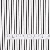 Music Stripe Stretch Cotton / Nylon - Black