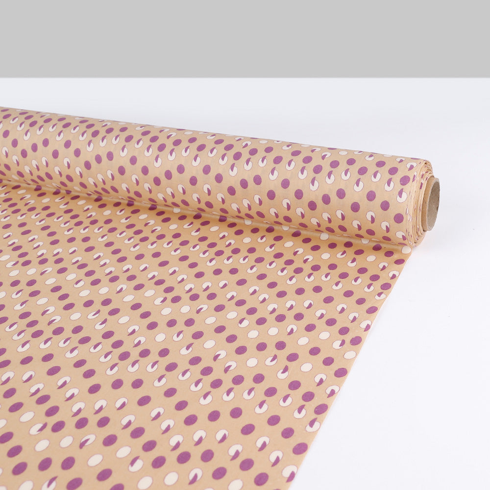 Segment Spot Cotton Shirting - Biscuit