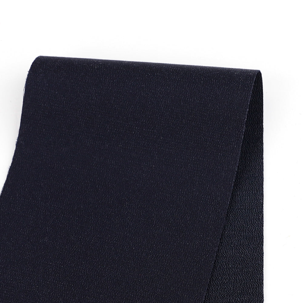 Stretch Sateen Suiting - Dark Navy