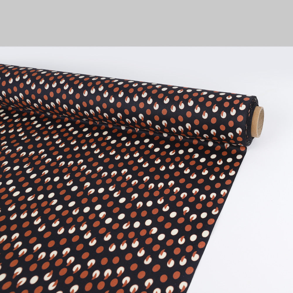 Segment Spot Cotton Shirting - Midnight