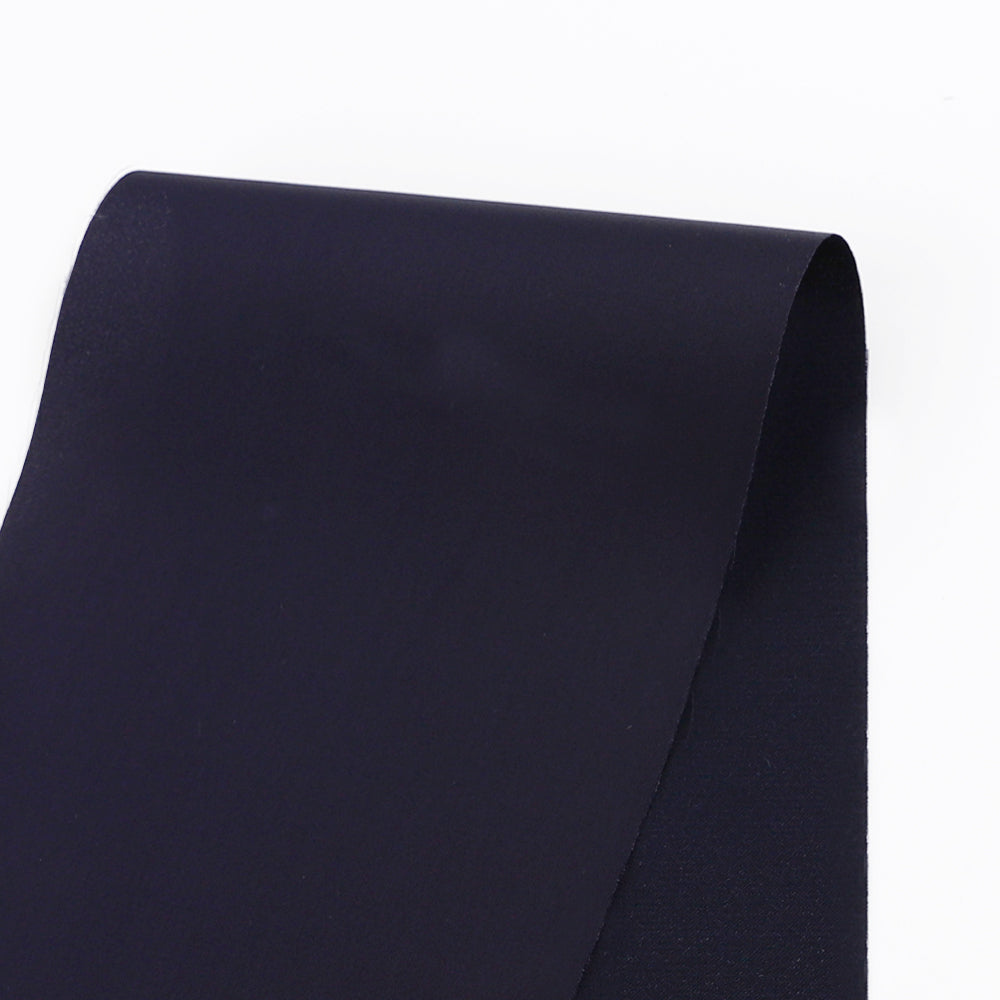 Stretch Silk / Viscose Sateen - Navy