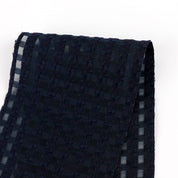 Sheer Woven Grid Poly / Nylon - Navy