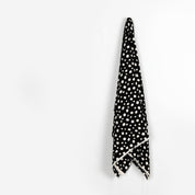 Pebble Spot Viscose / Rayon Crepe - Black