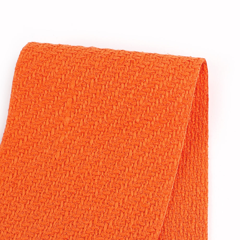 Poly Shimmer Tweed - Orange Peel