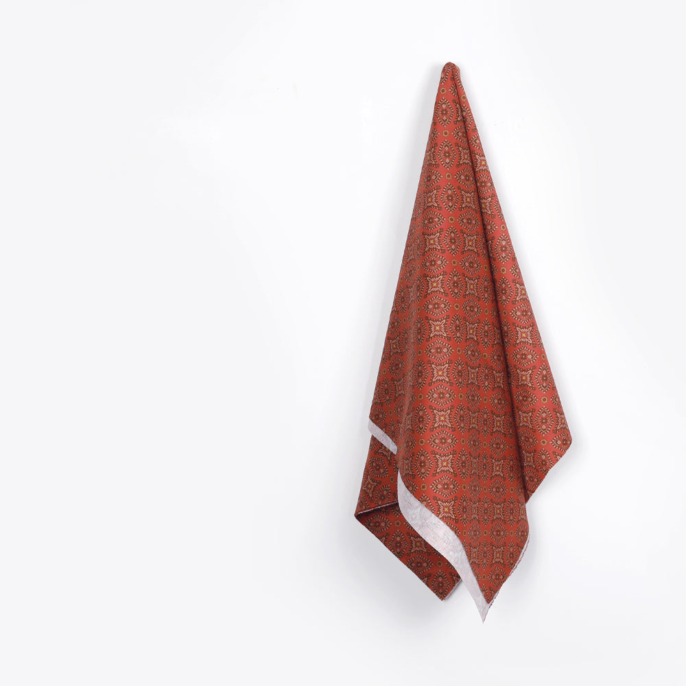 Ornate Cotton Twill - Cinnabar Mix