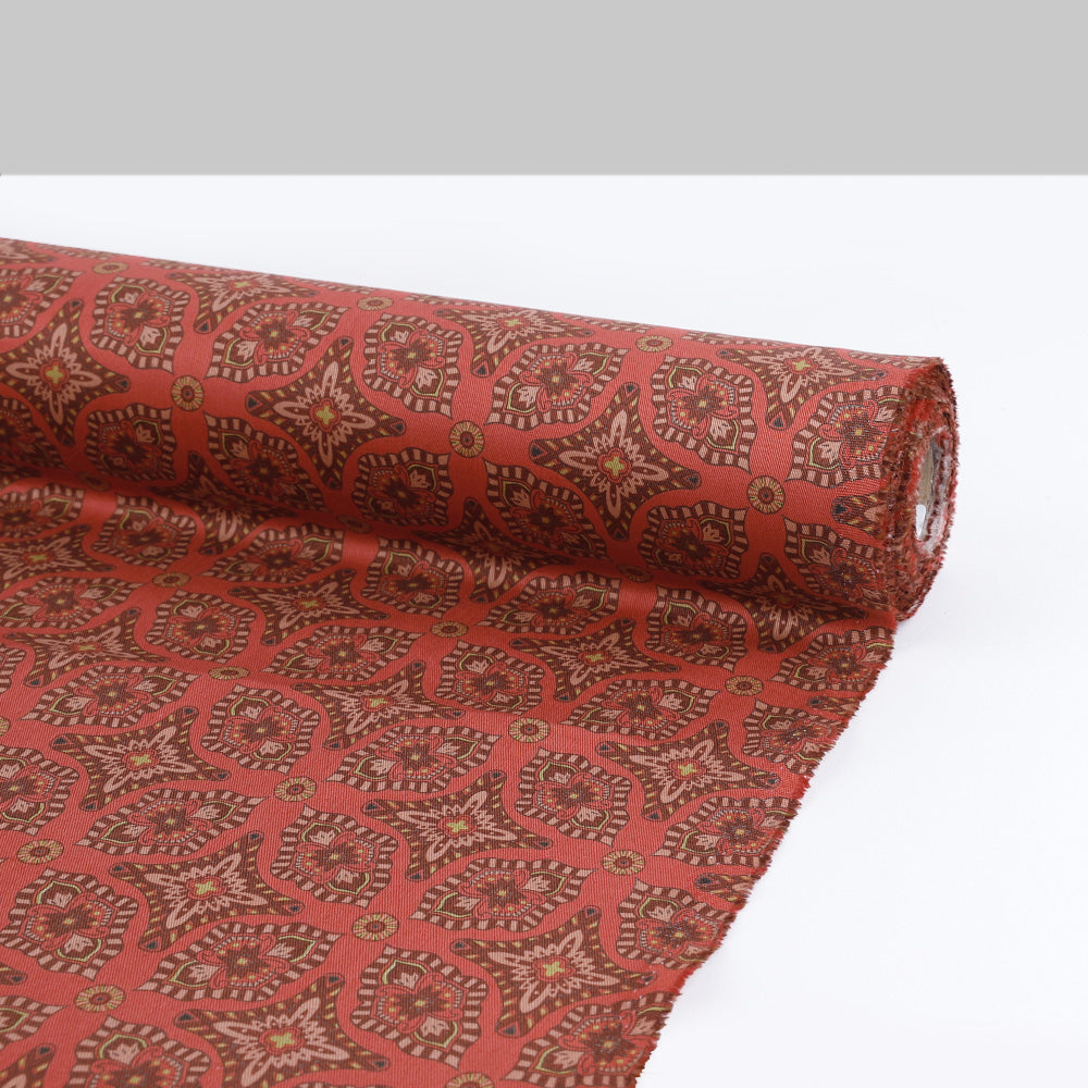 Ornate Cotton Twill - Cinnabar Mix