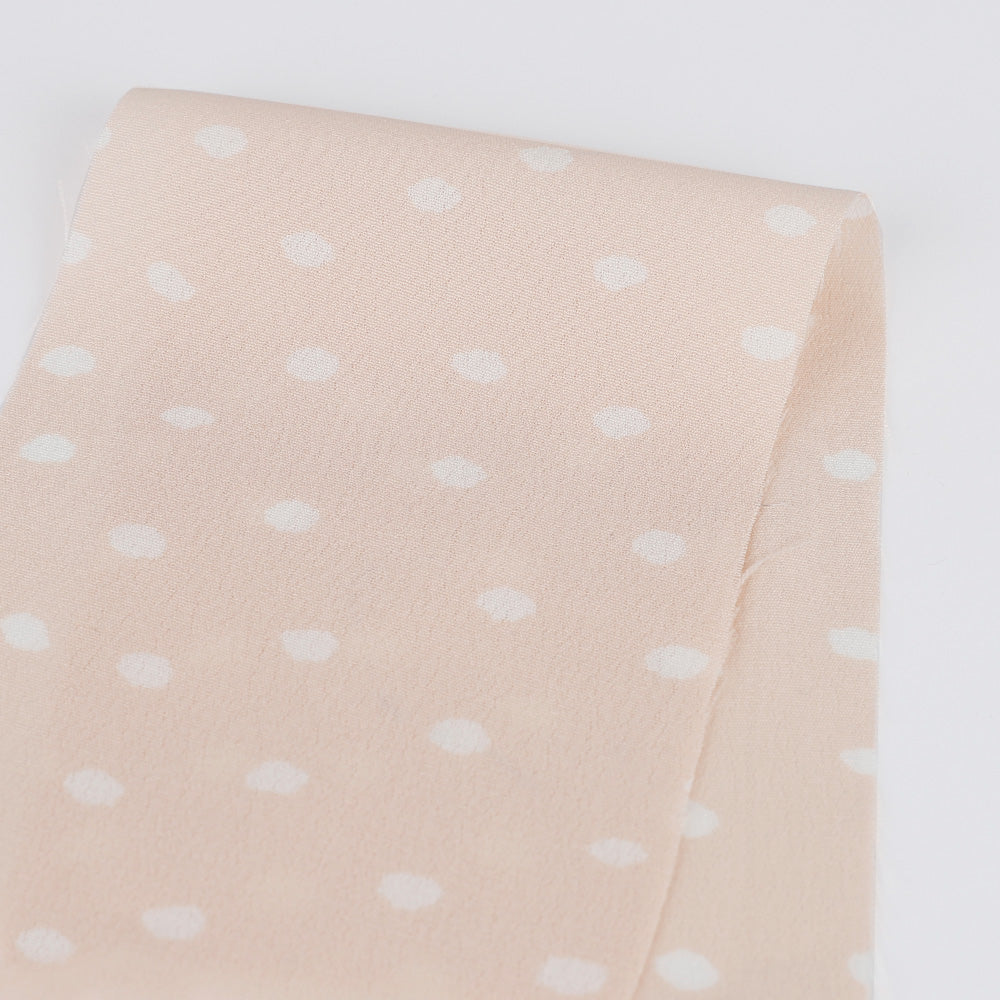 Painted Polka Dot Rayon Crepe - Shell