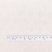 Crumpled Spot Silk / Poly Jacquard - Pearl