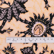 Tropical Passionflower Cotton Voile - Peach Puff