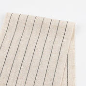 Pinstripe Rayon / Linen Crepe - Natural