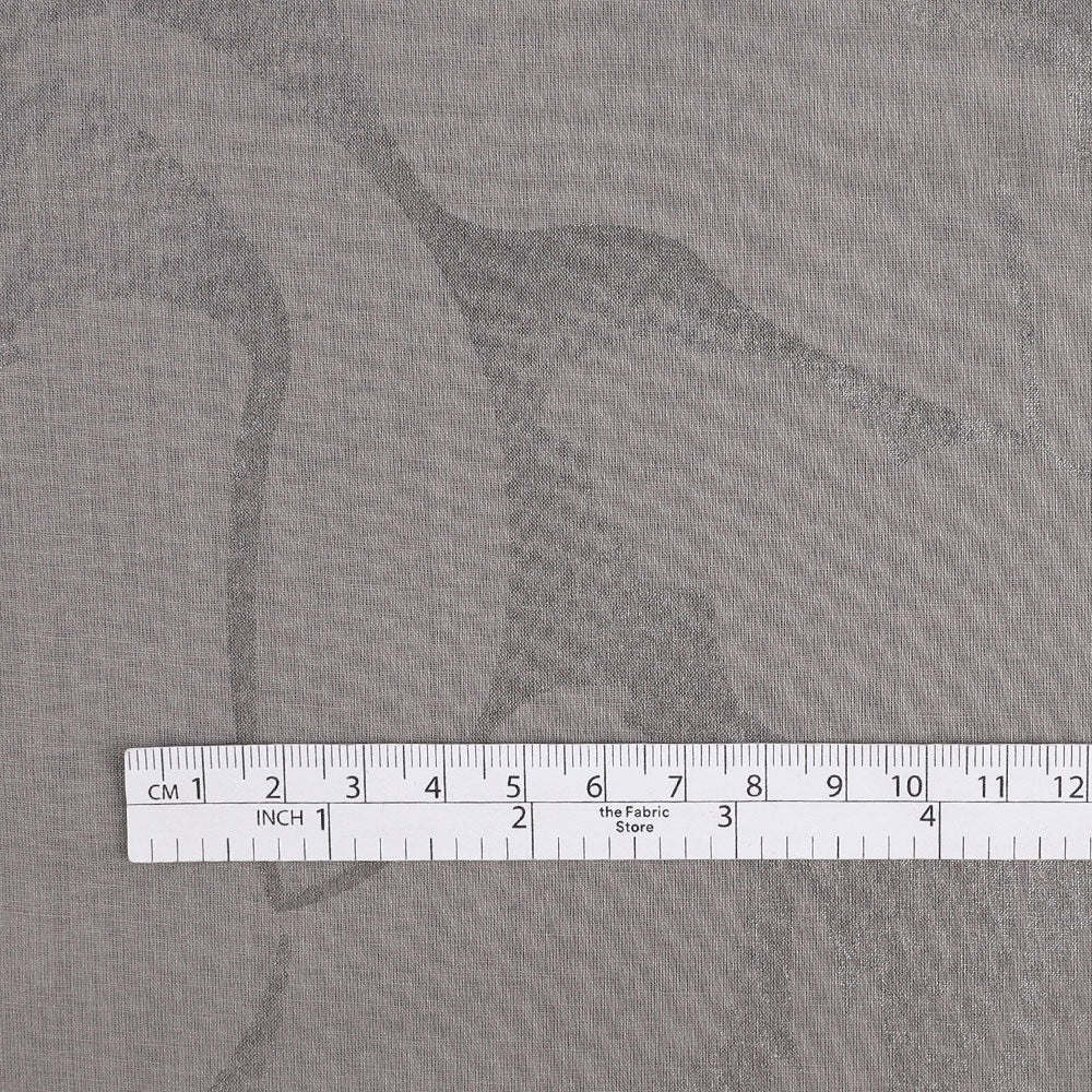 Silhouette Bloom Foiled Cotton - Heather
