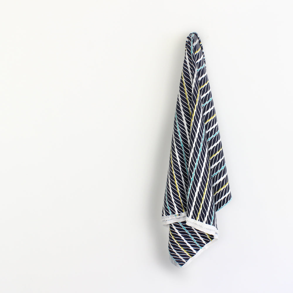 Rope Print Cotton Twill