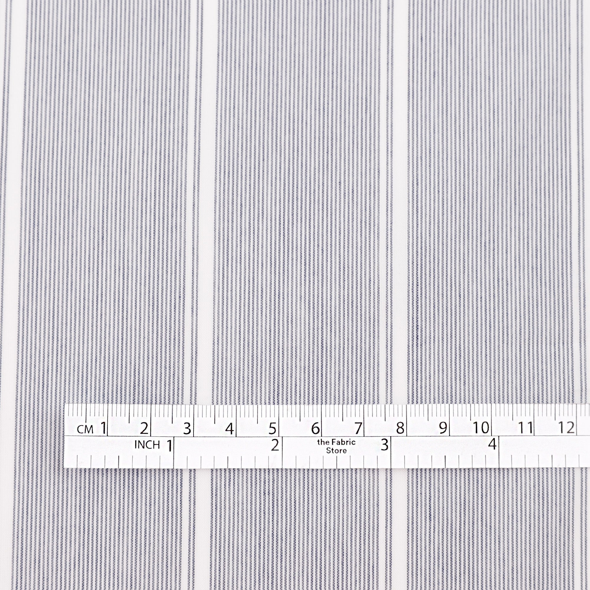 Broken Stripe Cotton / Poly - Navy / White