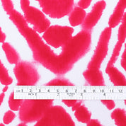 Tie Dye Diamond Cotton / Viscose - Raspberry