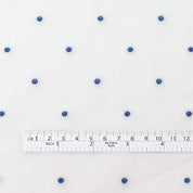 Woven Polka Dot Cotton - White