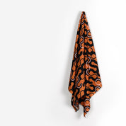 Squiggle Hook Cotton / Silk Jacquard - Pumpkin