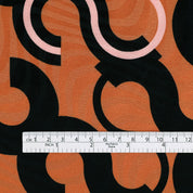 Squiggle Hook Cotton / Silk Jacquard - Pumpkin