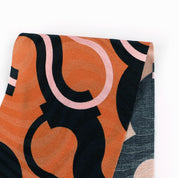 Squiggle Hook Cotton / Silk Jacquard - Pumpkin