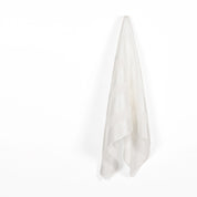 Satin Stripe Silk Chiffon - White
