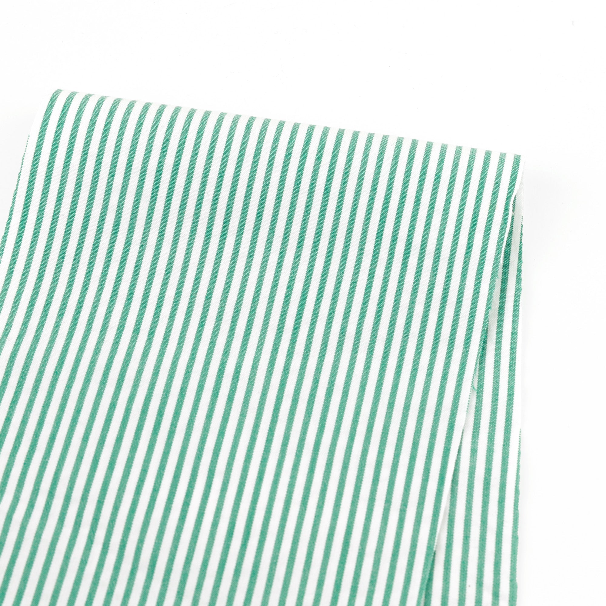 Stripe Stretch Cotton Seersucker - Kelly