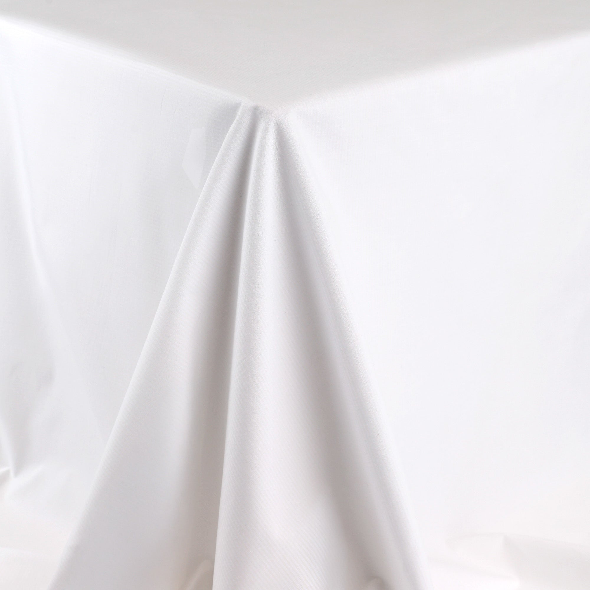 Tonal Weft Stripe Stretch Cotton - White