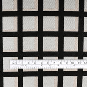Shadow Grid Jacquard - Black / Chalk
