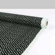 Shadow Shapes Stretch Cotton Poplin - Black