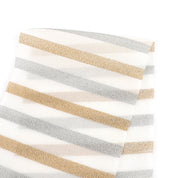 Metallic Weft Stripe Silk - Ivory