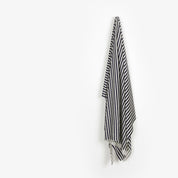 Sheer Velour Stripe Viscose Knit - Cream / Navy