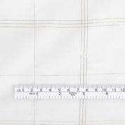 Tri Windowpane Check Silk Chiffon - Gold