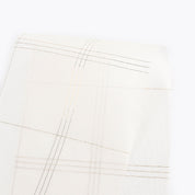 Tri Windowpane Check Silk Chiffon - Gold