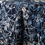 Blossom Web Printed Cotton - Indigo