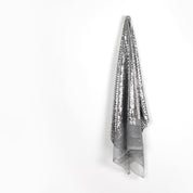 Square Sequinned Tulle - Silver