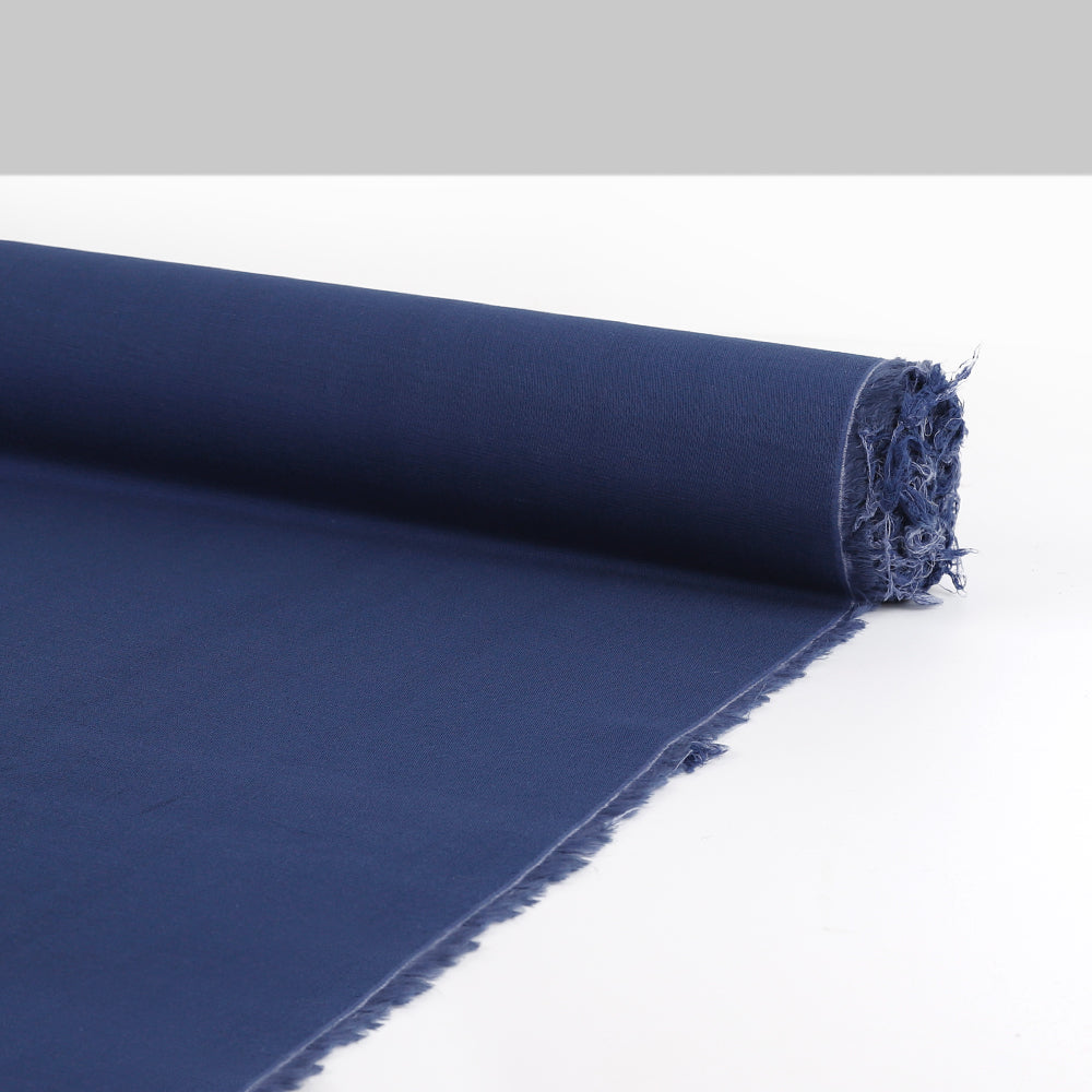 Slubby Viscose / Cotton - Woad