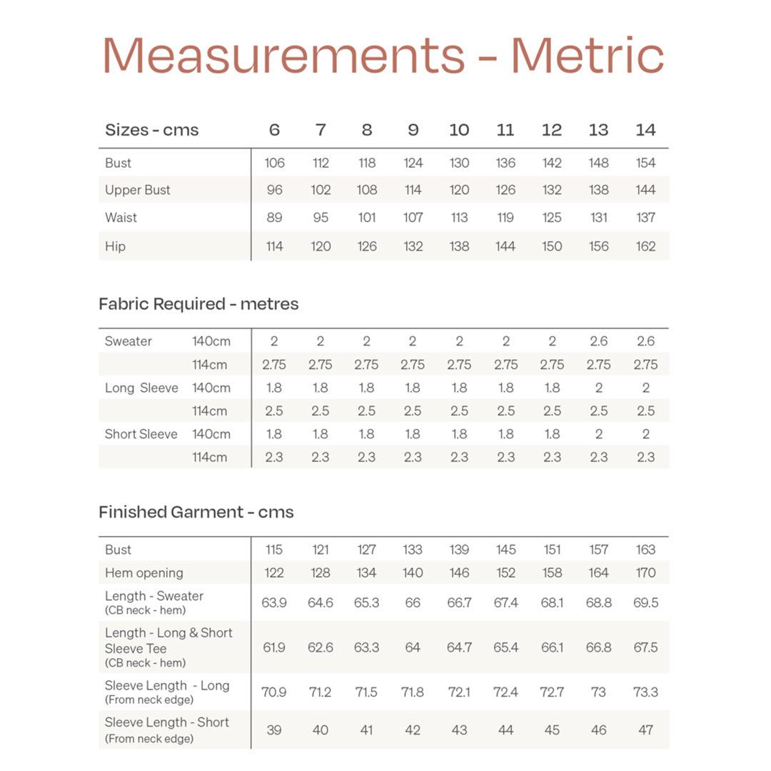 Papercut Patterns - Solar Curve Tee / Sweater