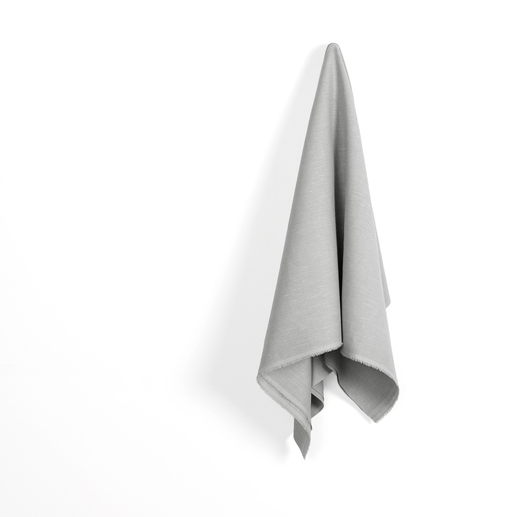 Stretch Linen Blend Hairline Stripe - Drizzle