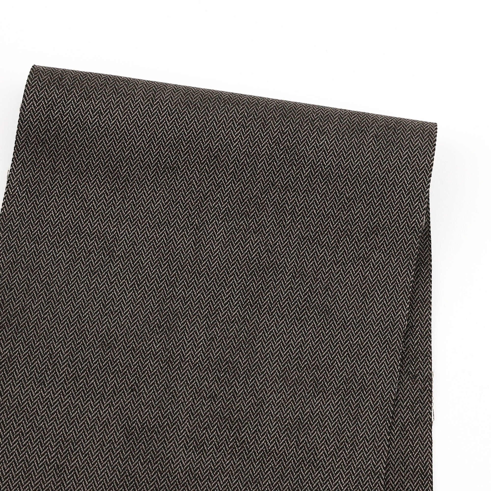 Stretch Cotton Herringbone - Graphite