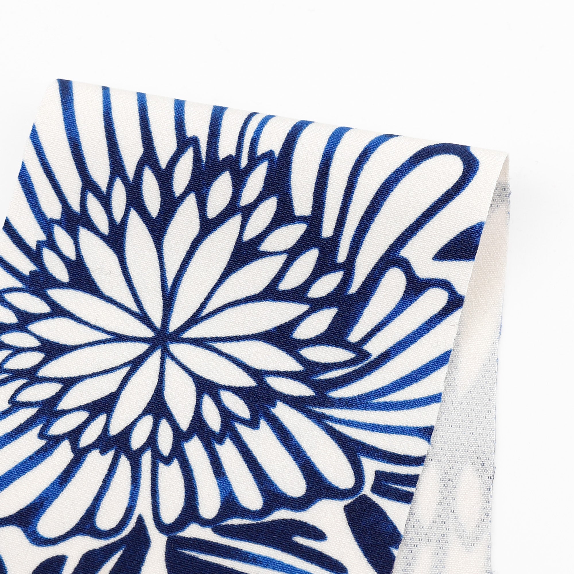 Passionflower Stretch Suiting - Indigo