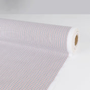 Stripe Cotton Shirting - Maroon / Ink