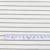 Weft Stripe Cotton Shirting - White