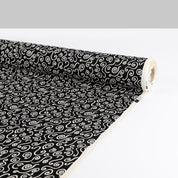 Swirl Viscose Crepe - Black