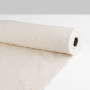 Pinstripe Stretch Linen / Poly Twill - Macadamia