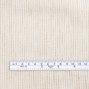 Pinstripe Stretch Linen / Poly Twill - Macadamia