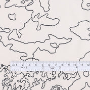 Topographical Print Silk / Viscose - Alabaster