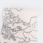 Topographical Print Silk / Viscose - Alabaster