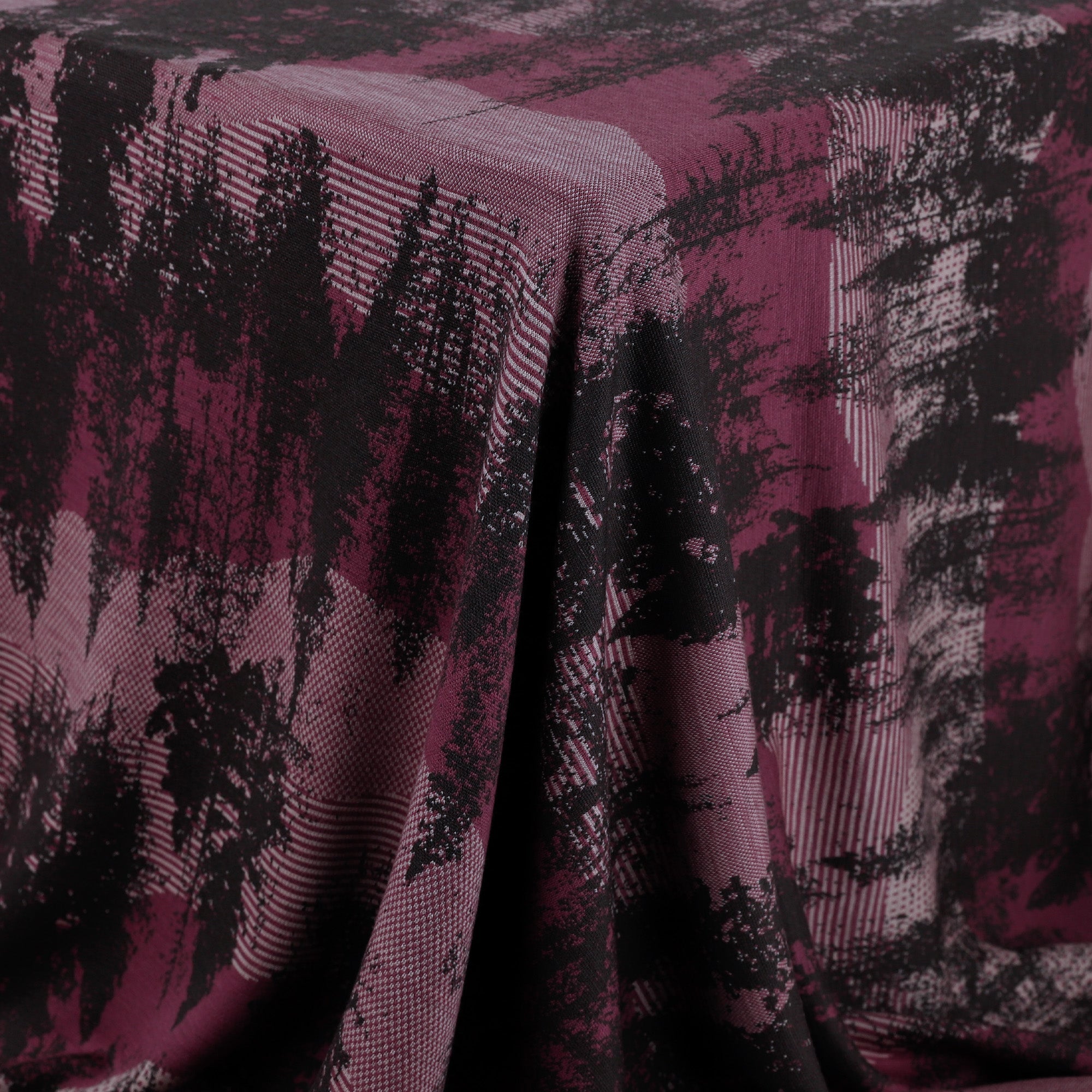 Alpine Trees Merino Jacquard - Muddy Pink