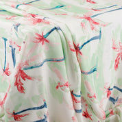 Watercolour Palm Rayon Challis - Mint